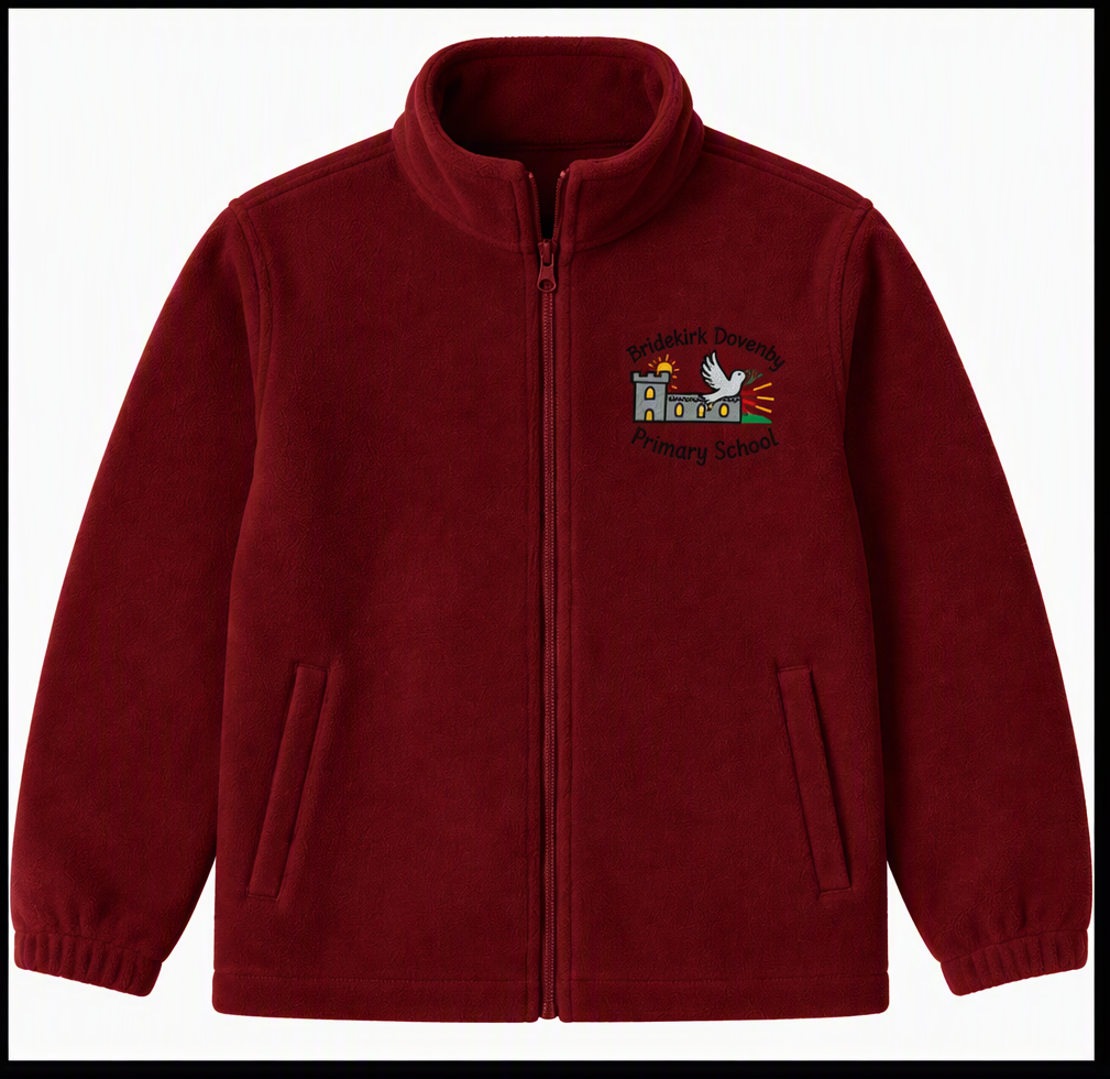Kids School Fleece (Deep Dark Red)