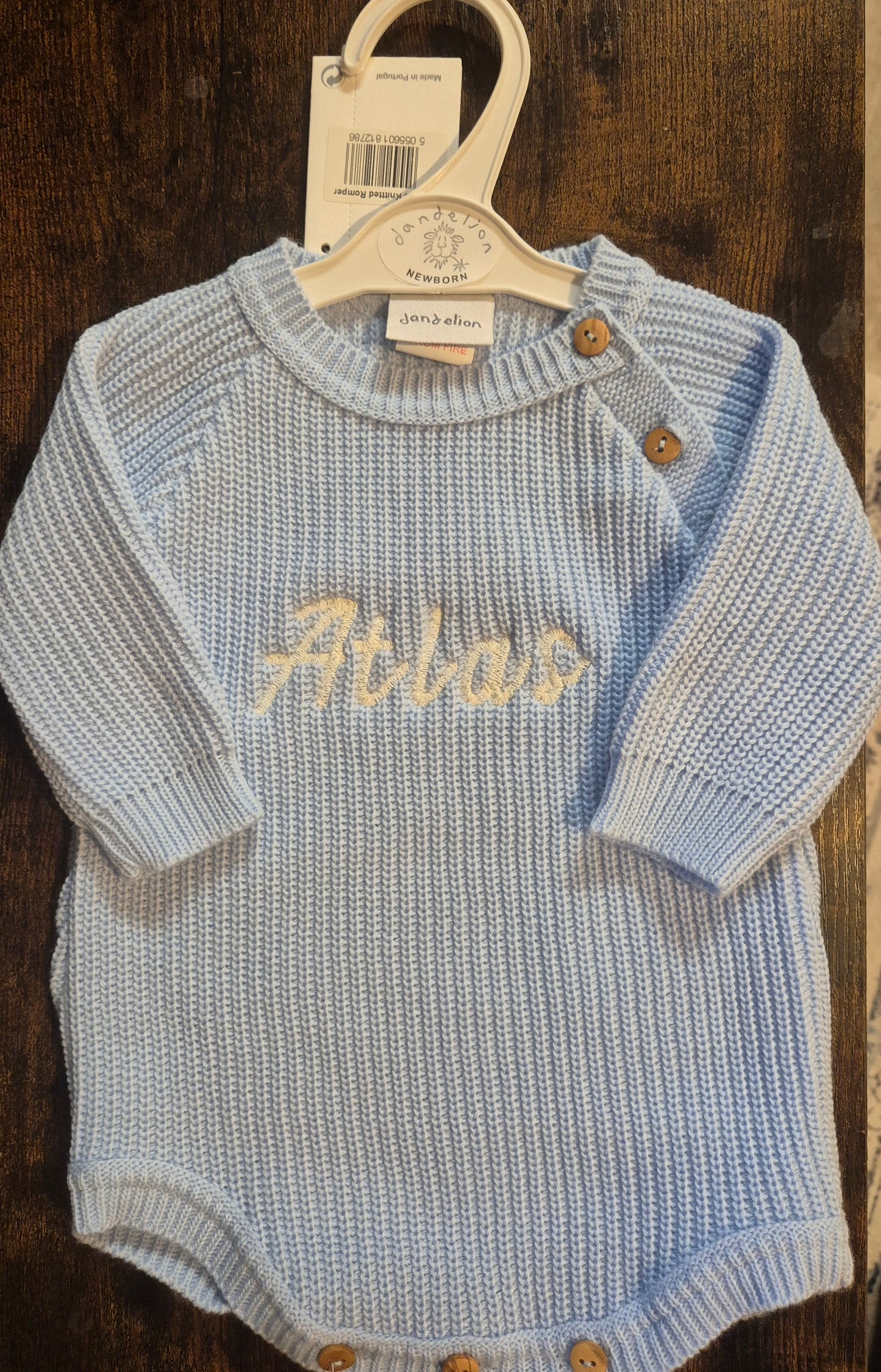 Embroidered Name Romper