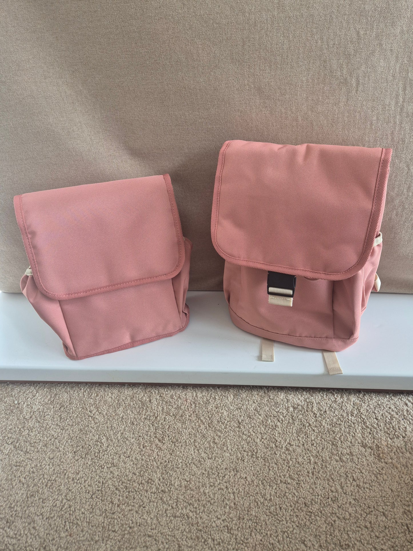 NEW Pastel Embroidered Backpack & Lunch Bag Bundle
