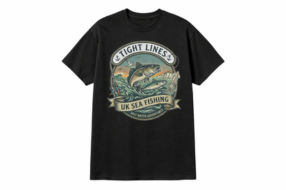 UK Sea Fishing: The "Tight Lines" Range Tshirts