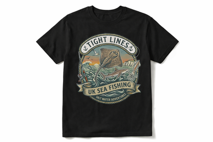 UK Sea Fishing: The "Tight Lines" Range Tshirts