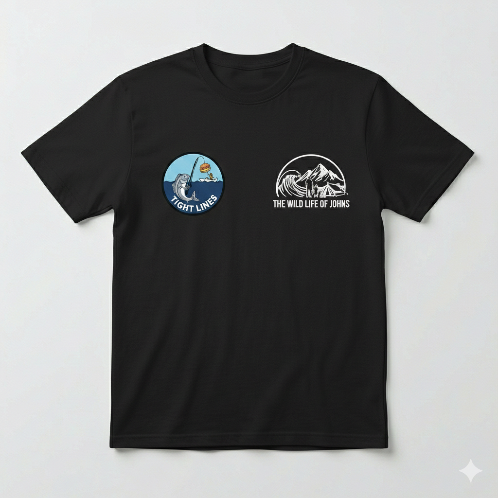 KIDS- The Wild Life Of Johns- TIGHT LINES Range Tshirts