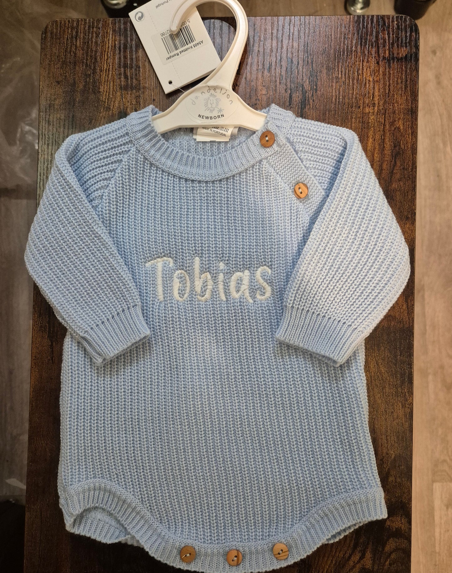 Embroidered Name Romper