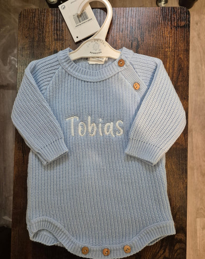 Embroidered Name Romper