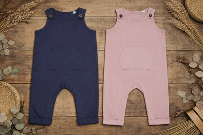 🌿🤍 Personalised Organic Cotton Dungarees 🤍🌿