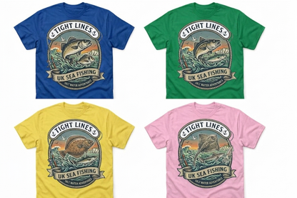 KIDS UK Sea Fishing: The "Tight Lines" Range Tshirts (Copy)