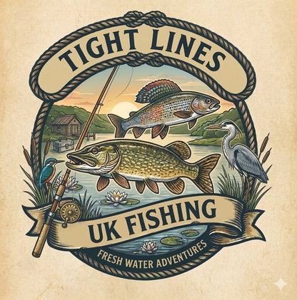 UK Fresh Water Fishing: The "Tight Lines" Range Tshirts