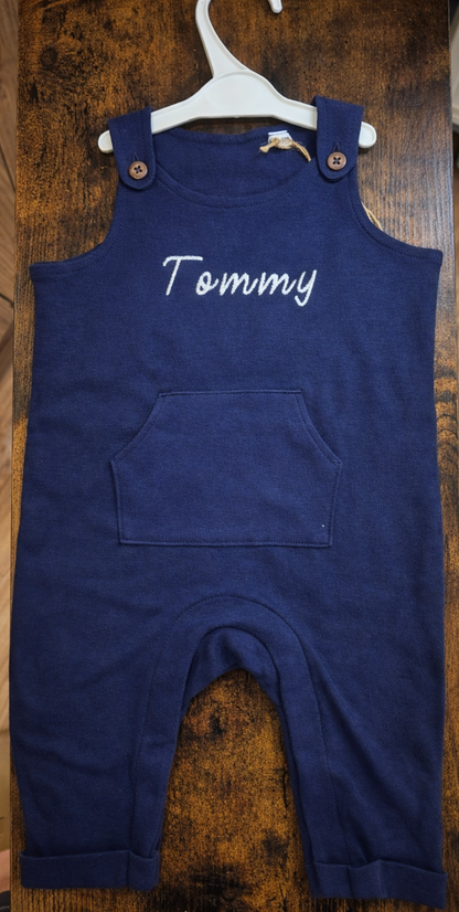 🌿🤍 Personalised Organic Cotton Dungarees 🤍🌿